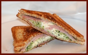 Croque Courgette Kiri Jambon